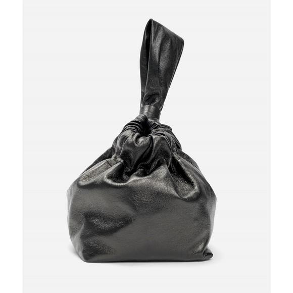NEW LEMIZ women's mariposa bucket bag in black metallic
